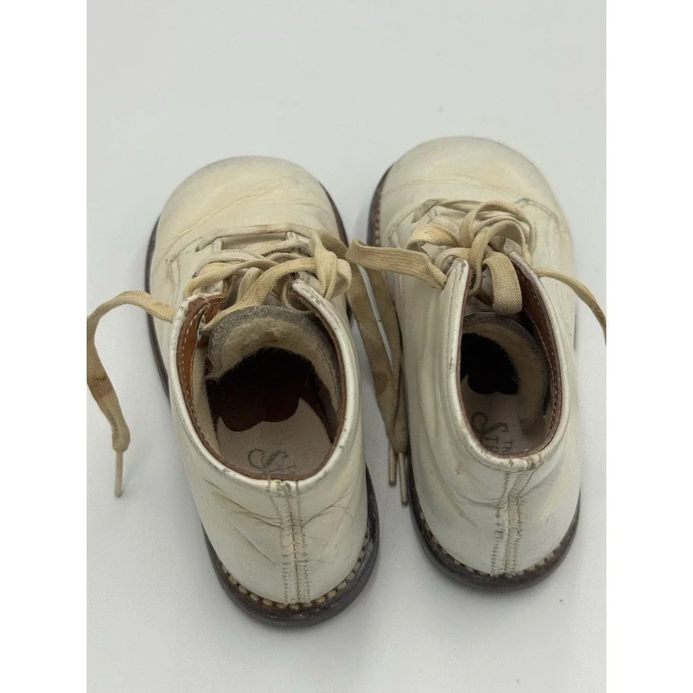 Striderite Pair Of Baby Shoes Leather Vintage Antique Unisex Toddler Infant